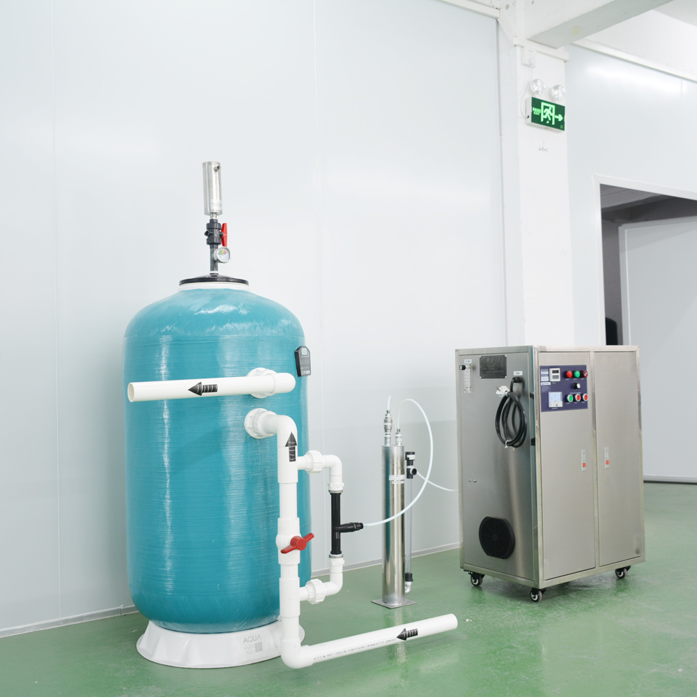 Filtros de arena para piscinas, filtración de agua de fibra de vidrio, reactor de ozono para tratamiento de agua