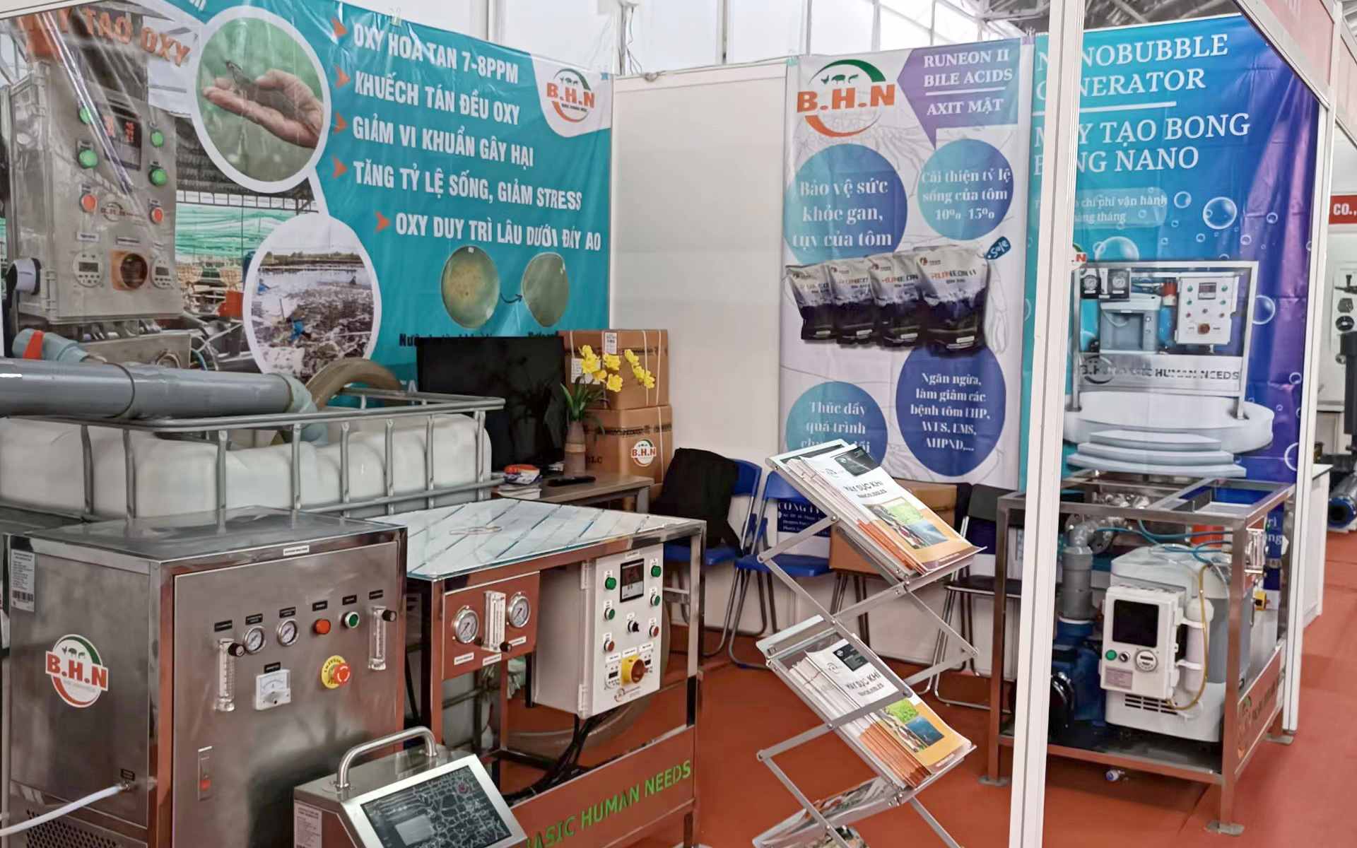 Exposición de camarones vietnamitas 