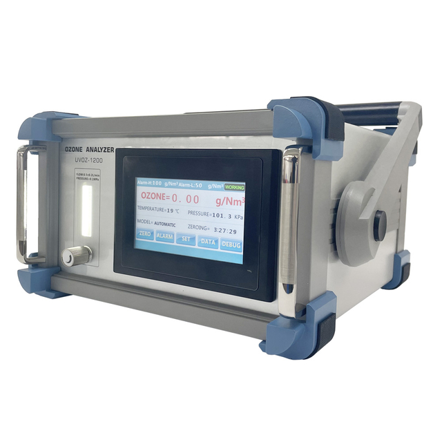 Pantalla táctil 0-300gNm3 Analizador de gas ozono Monitor de concentración O3 para generador de ozono