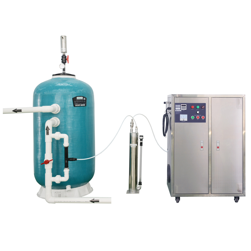 Filtros de arena para piscinas, filtración de agua de fibra de vidrio, reactor de ozono para tratamiento de agua