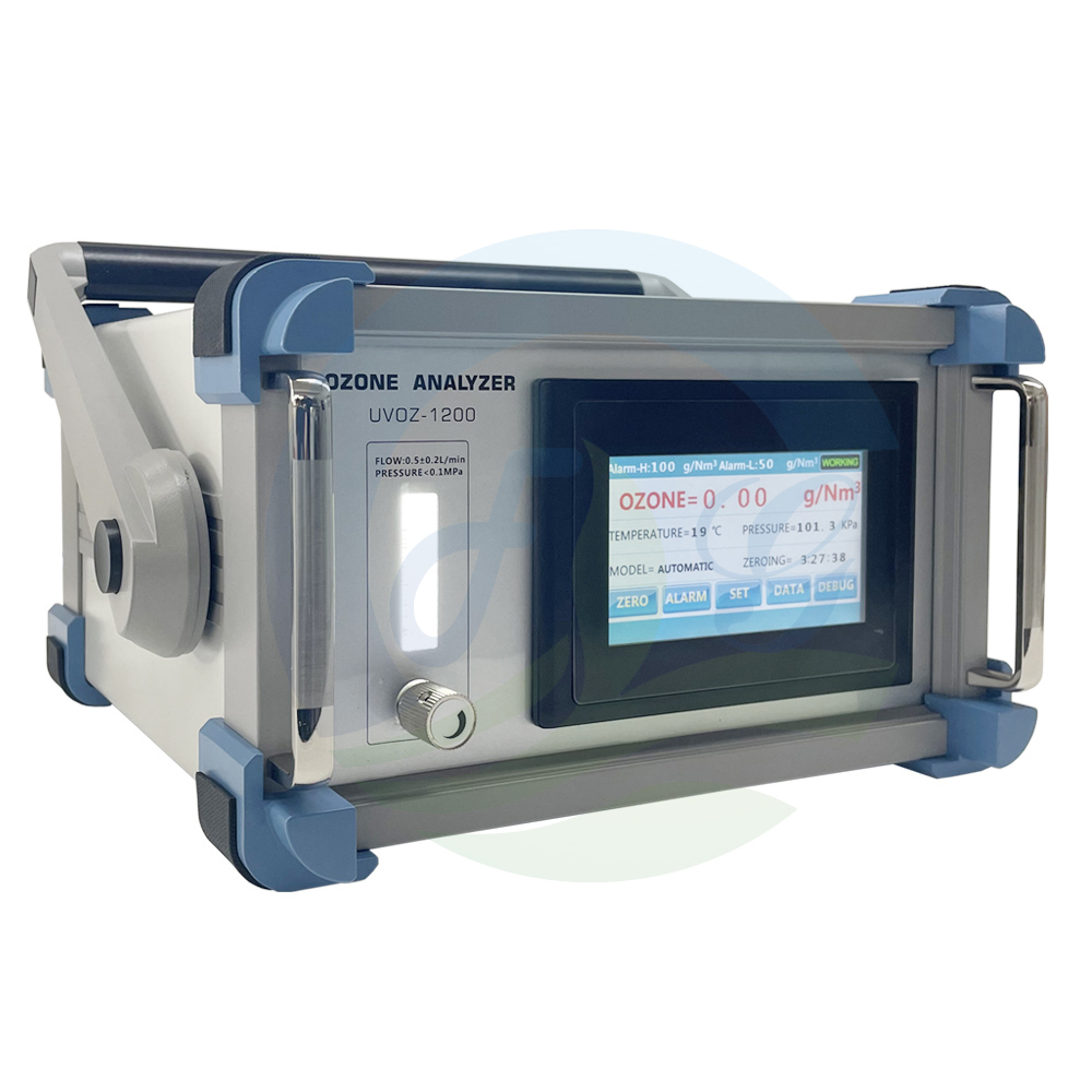 Pantalla táctil 0-300gNm3 Analizador de gas ozono Monitor de concentración O3 para generador de ozono