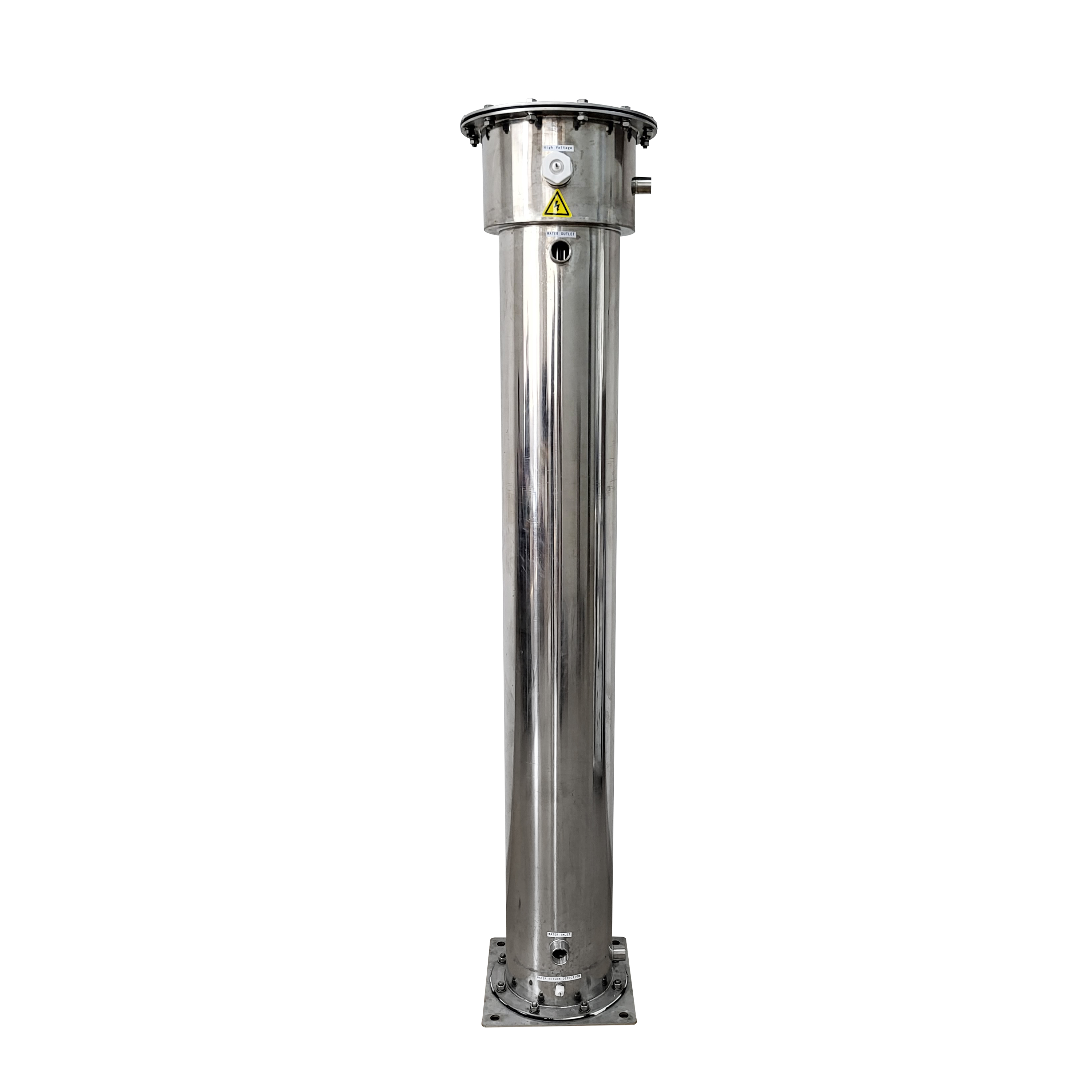 Recambios industriales del generador del ozono del tubo del ozono del cuarzo de la refrigeración por agua 500g